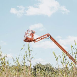 Heavy Machinery in Countryside