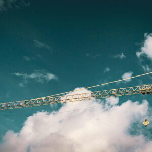 High Steel Crane on Construction Site Photo