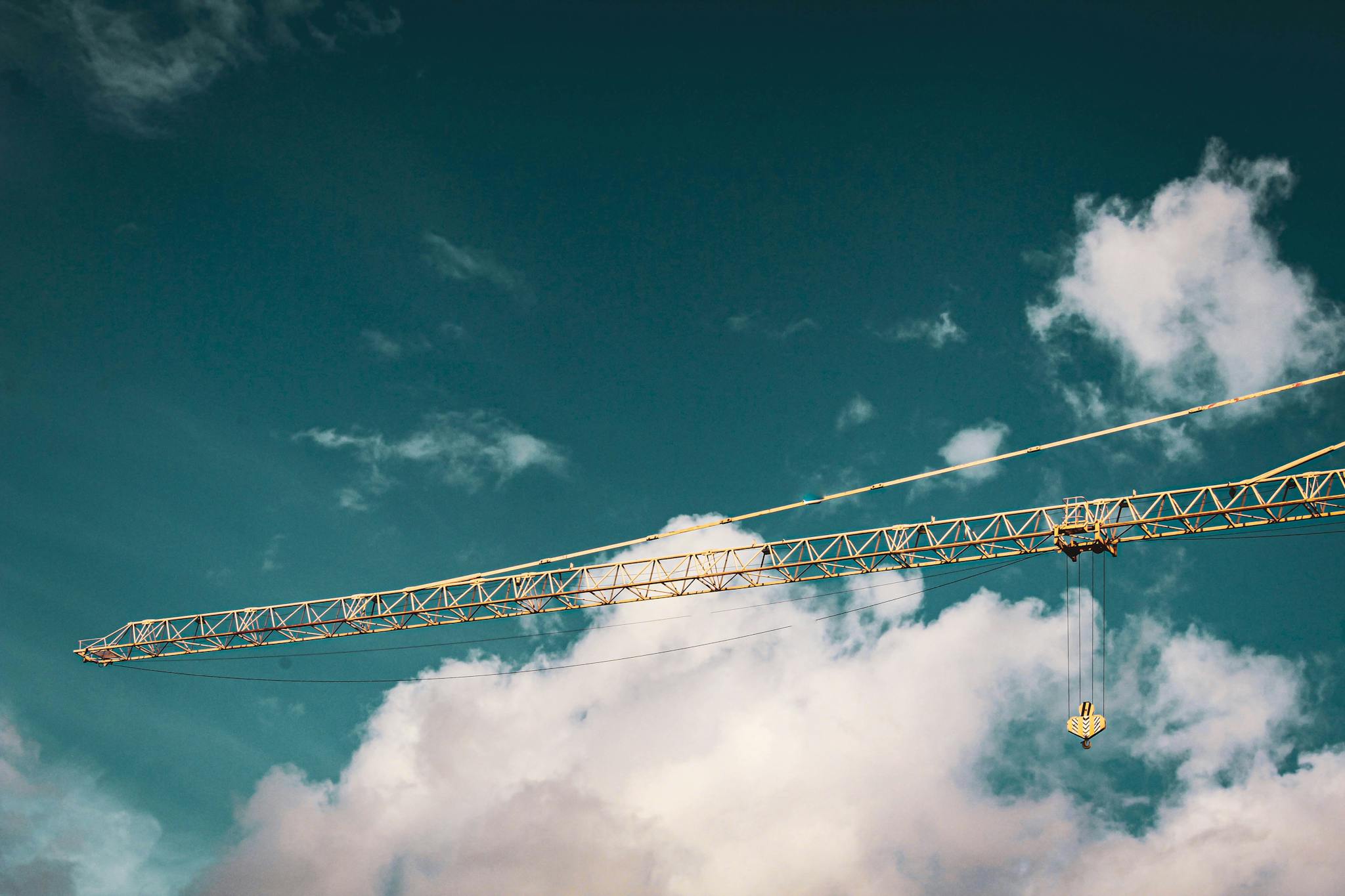 High Steel Crane on Construction Site Photo